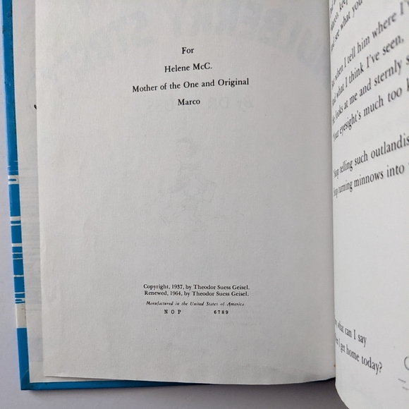 *Out of Print* And To Think That I Saw It On Mulberry Street by Dr. Seuss 1964 - Picture 8 of 10